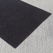 Thick 8mm rubber mat for providing traction in a workout room.