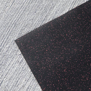 Slip-resistant rubber mat flooring for home gym setup