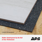 Underlayment under ceramic tile