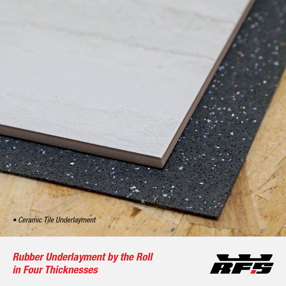 Underlayment under ceramic tile