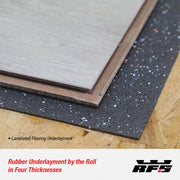 Underlayment under laminated flooring