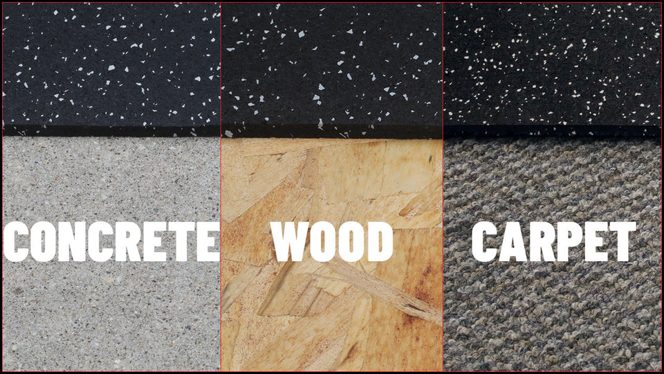Can You Install Rubber Gym Flooring Over Concrete, Wood or Carpet?