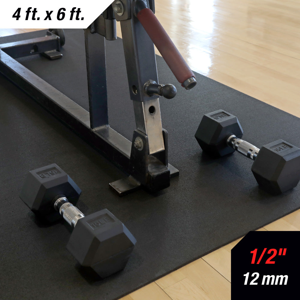 1/2" (12mm) Rubber Mats - 4' x 6'