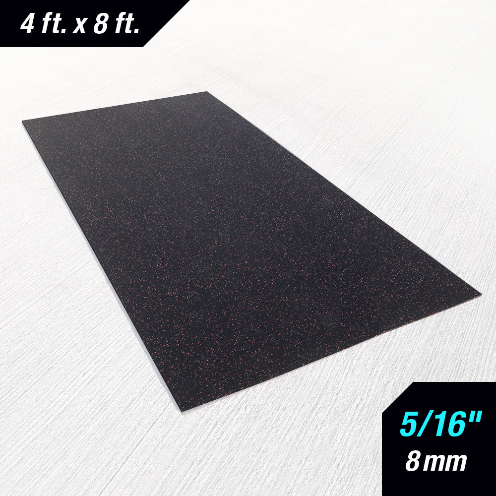 5/16" (8mm) Rubber Mats - 4' x 8'