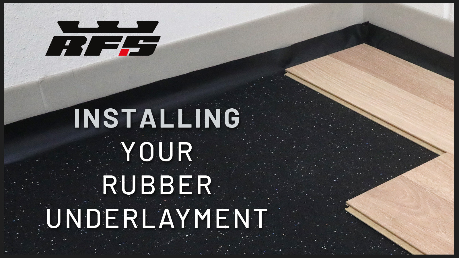Underlayment installed under LVT flooring. 