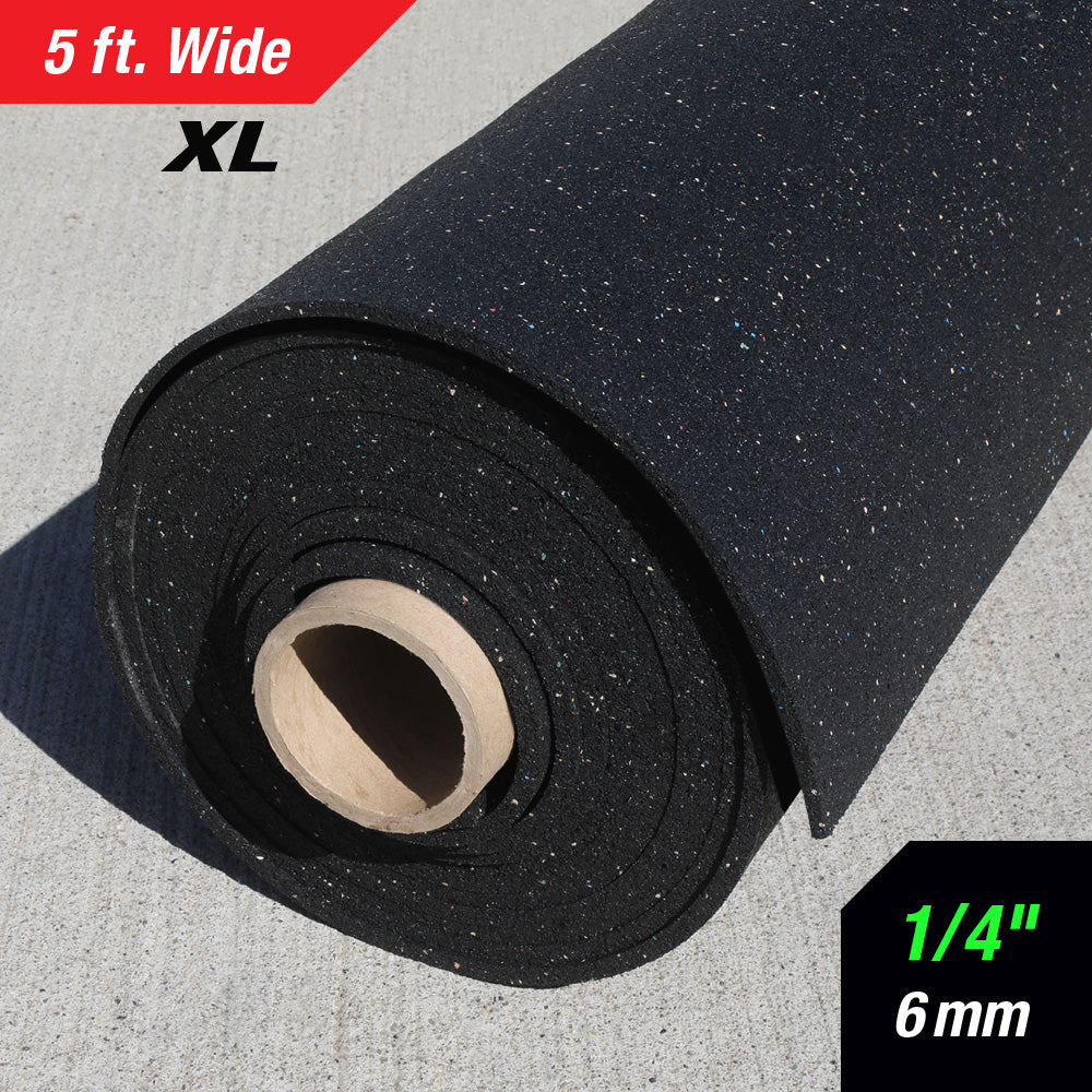 1/4" (6mm) XL Rubber Rolls - 5' wide