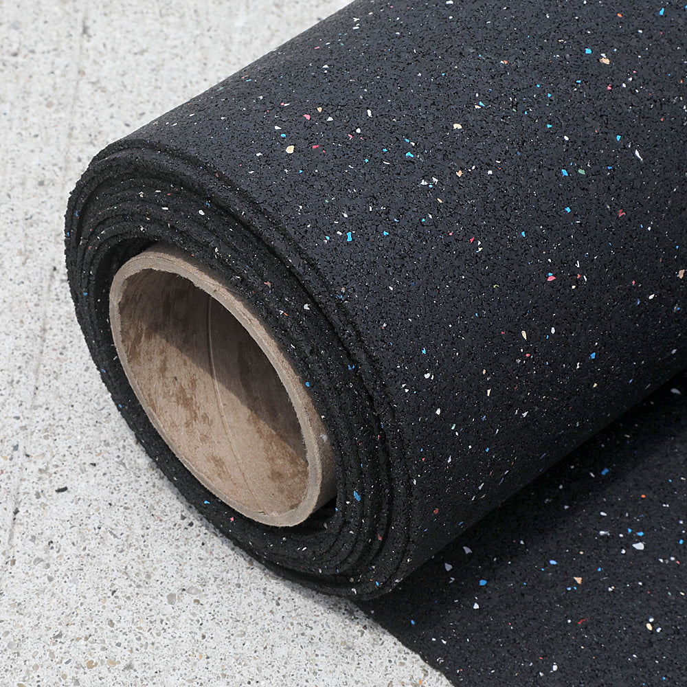 Roll of 2mm Underlayment on a concrete surface
