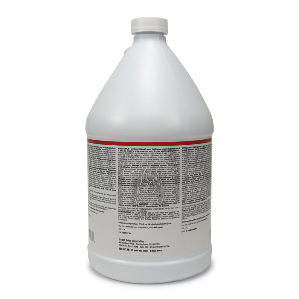 White bottle with a label on a white background