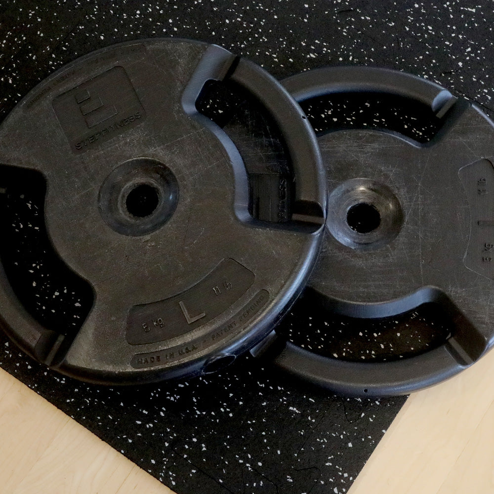 1/4" (6mm) Rubber Tiles - 18" x 18"